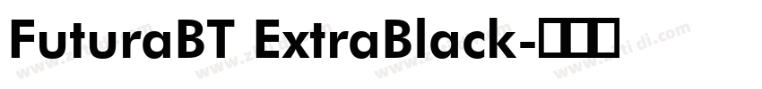 FuturaBT ExtraBlack字体转换